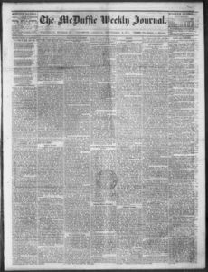 McDuffie weekly journal, 1874 September 16
