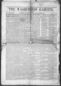 The Washington gazette, 1866 November 2