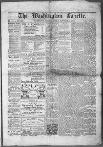 The Washington gazette, 1870 October 21