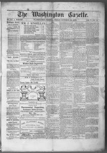 The Washington gazette, 1870 October 28