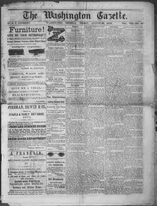 The Washington gazette, 1872 August 30