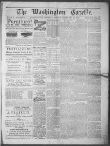 The Washington gazette, 1873 February 28