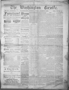 The Washington gazette, 1873 March 7