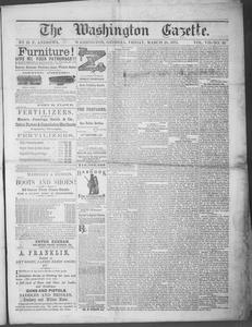 The Washington gazette, 1873 March 28