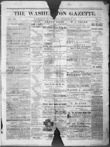 The Washington gazette, 1878 November 21