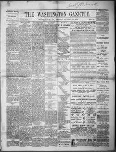 The Washington gazette, 1879 August 22