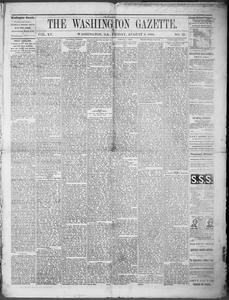 The Washington gazette, 1880 August 6