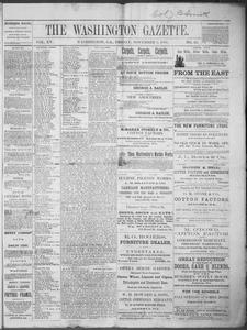 The Washington gazette, 1880 November 5