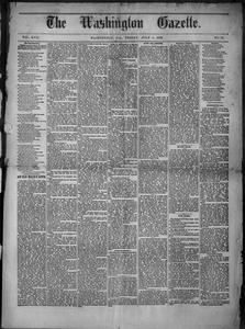 The Washington gazette, 1882 July 7