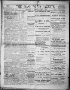 The Washington gazette, 1883 December 7
