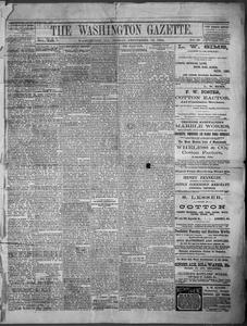The Washington gazette, 1884 September 19