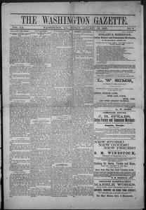 The Washington gazette, 1885 January 16