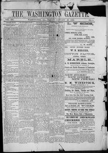 The Washington gazette, 1885 January 23