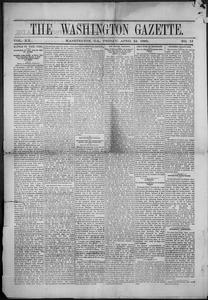 The Washington gazette, 1885 April 24