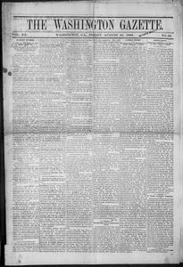The Washington gazette, 1885 August 21