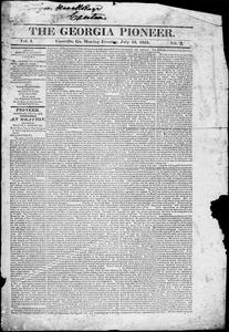The Georgia pioneer, and retrenchment banner, 1835 July 13