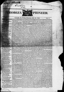 The Georgia pioneer, and retrenchment banner, 1835 July 24