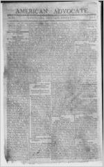 American advocate, 1816 March 7