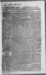 American advocate, 1816 October 31