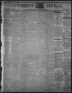 Cuthbert weekly appeal, 1870 May 5
