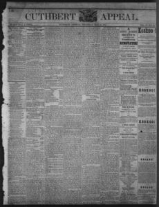 Cuthbert weekly appeal, 1870 May 19