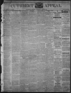 Cuthbert weekly appeal, 1870 May 26