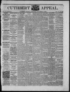 Cuthbert weekly appeal, 1870 November 5
