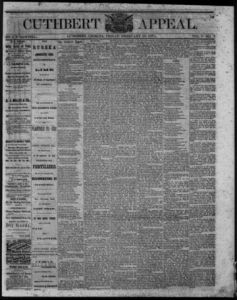 Cuthbert weekly appeal, 1871 February 10