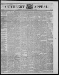 Cuthbert weekly appeal, 1871 May 26
