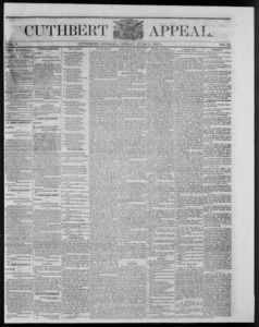 Cuthbert weekly appeal, 1871 June 2