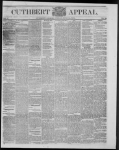 Cuthbert weekly appeal, 1871 June 16