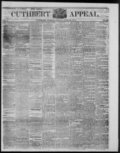 Cuthbert weekly appeal, 1871 June 23