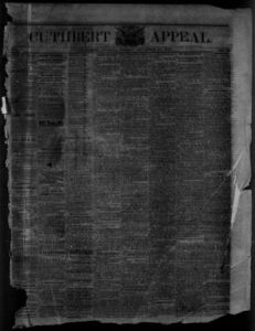 Cuthbert weekly appeal, 1871 December 22