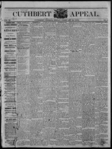 Cuthbert weekly appeal, 1872 February 23