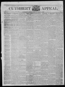 Cuthbert weekly appeal, 1872 June 7