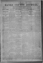 Banks County journal, 1908 January 2
