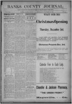 Banks County journal, 1908 November 26