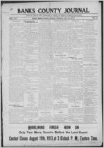 Banks County journal, 1913 July 31