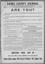 Banks County journal, 1913 August 7