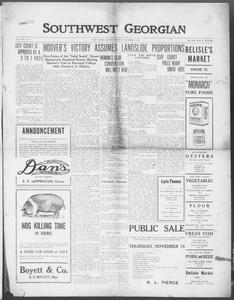 The Southwest Georgian, 1928 November 8