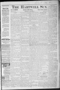The Hartwell sun, 1883 March 31