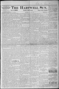 The Hartwell sun, 1883 June 2