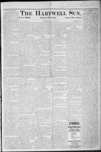 The Hartwell sun, 1883 July 21