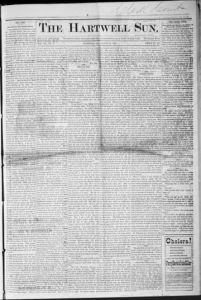 The Hartwell sun, 1883 August 25