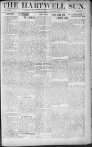 The Hartwell sun, 1911 September 1