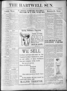 The Hartwell sun, 1914 March 20