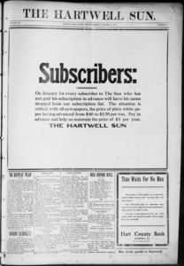 The Hartwell sun, 1916 December 29