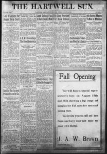 The Hartwell sun, 1919 August 8