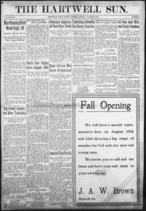 The Hartwell sun, 1919 August 15
