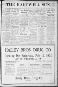 The Hartwell sun, 1921 February 11